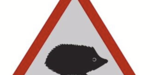 Small mammal road signs